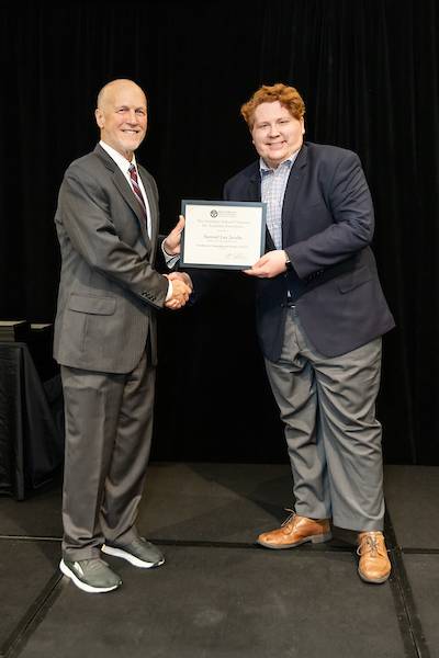 Dr. Jeffrey Potteiger (left) and Samuel Jacobs (right)